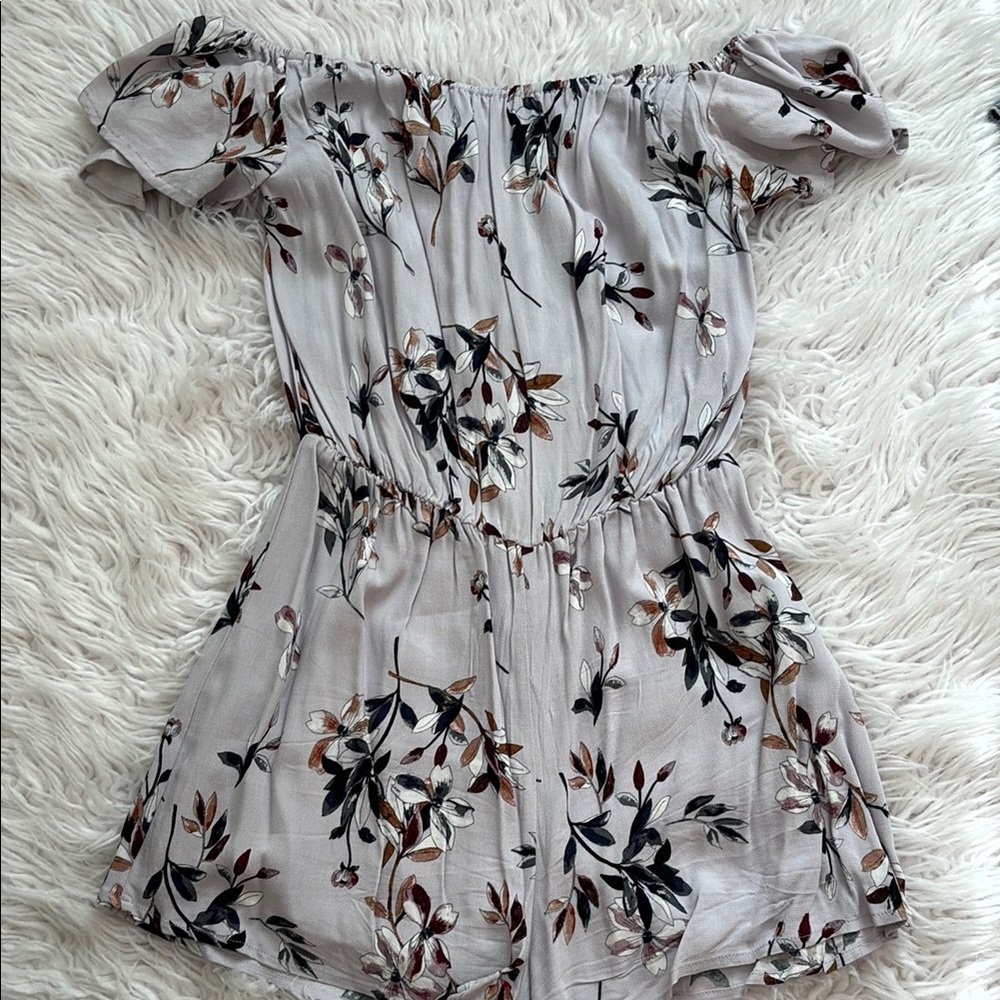 Floral Off-Shoulder Romper - Kendall and Kylie